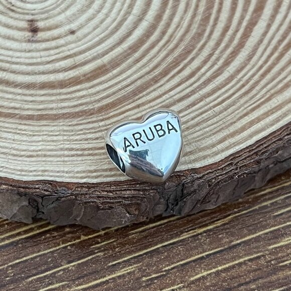 Pandora Dushi Aruba Heart Charm - Picture 1 of 3